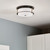 Brit Two Light Flush Mount (52595BKCPZ)