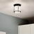 Brit One Light Flush Mount (52596BKCPZ)