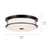 Brit Four Light Flush Mount (52597BKCPZ)