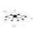 Remy LED Semi Flush Mount (52608BK)