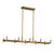 Kichler - 52614NBR - Ten Light Linear Chandelier - Erzo - Natural Brass