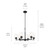 Winslow Six Light Chandelier (52616BK)