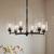 Winslow Six Light Chandelier (52616BK)