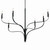 Livadia Six Light Chandelier (52674BK)