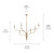 Livadia Six Light Chandelier (52674CPZ)