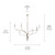Livadia Six Light Chandelier (52674PN)