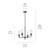 Velestino Four Light Chandelier (52678BK)