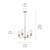 Velestino Four Light Chandelier (52678PN)