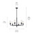 Velestino Six Light Chandelier (52679BK)