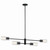 Kichler - 52681BK - Four Light Linear Chandelier - Velestino - Black
