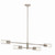 Kichler - 52681PN - Four Light Linear Chandelier - Velestino - Polished Nickel