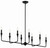Kichler - 52693BK - Eight Light Linear Chandelier - Alvaro - Black