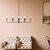Alvaro Eight Light Linear Chandelier (52693BK)