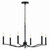 Malene Six Light Chandelier (52695BK)