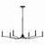 Malene Six Light Chandelier (52696BK)