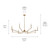 Malene Eight Light Chandelier (52697CPZ)