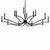 Malene 14 Light Chandelier (52698BK)
