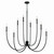 Kichler - 52699BK - Eight Light Foyer Chandelier - Malene - Black