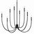 Malene Eight Light Foyer Chandelier (52699BK)