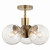Silvarious Three Light Chandelier/Semi Flush (52700CPZ)