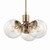 Silvarious Three Light Chandelier/Semi Flush (52700CPZCLR)