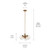 Silvarious Three Light Chandelier/Semi Flush (52700CPZCLR)