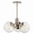 Silvarious Three Light Chandelier/Semi Flush (52700PN)