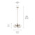 Silvarious Three Light Chandelier/Semi Flush (52700PN)