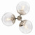 Silvarious Three Light Chandelier/Semi Flush (52700PNCLR)