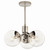 Silvarious Three Light Chandelier/Semi Flush (52700PNCLR)