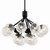 Silvarious 12 Light Chandelier Convertible (52701BK)