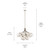Silvarious 12 Light Chandelier Convertible (52701PN)