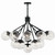 Silvarious 16 Light Chandelier Convertible (52702BK)