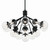 Silvarious 16 Light Chandelier Convertible (52702BKCLR)