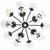 Silvarious 16 Light Chandelier Convertible (52702BKCLR)