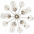 Silvarious 16 Light Chandelier Convertible (52702PNCLR)