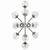 Silvarious 12 Light Linear Chandelier Convertible (52703BK)