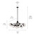 Silvarious 12 Light Linear Chandelier Convertible (52703BK)