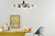 Silvarious 12 Light Linear Chandelier Convertible (52703BK)