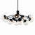 Silvarious 12 Light Linear Chandelier Convertible (52703BKCLR)