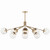 Silvarious 12 Light Linear Chandelier Convertible (52703CPZCLR)