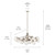 Silvarious 12 Light Linear Chandelier Convertible (52703PN)