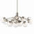 Silvarious 12 Light Linear Chandelier Convertible (52703PNCLR)