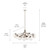Silvarious 12 Light Linear Chandelier Convertible (52703PNCLR)
