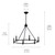 Carrick Six Light Chandelier (52705BK)
