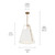 Etcher Two Light Pendant (52711WH)