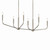 Madden Six Light Linear Chandelier (52721NI)