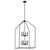 Madden Eight Light Foyer Pendant (52724BK)