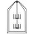 Madden Eight Light Foyer Pendant (52724BK)