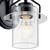 Everett One Light Wall Sconce (55077BK)